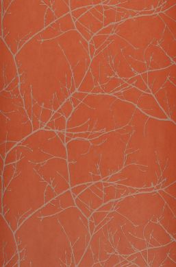 Papier peint Kansai orange rouge Bahnbreite