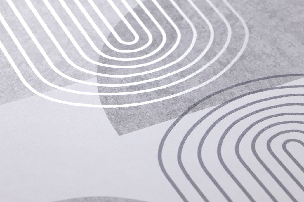 Carta da parati geometrica Carta da parati Ultra toni di grigio Visuale dettaglio