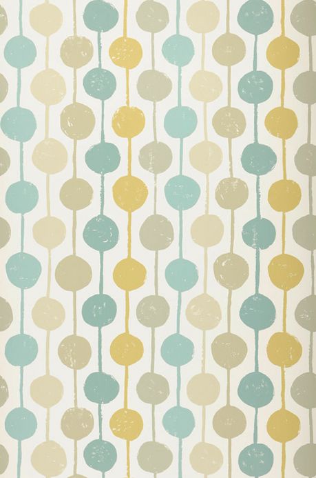 Yellow Wallpaper Wallpaper Almeda mint turquoise Roll Width