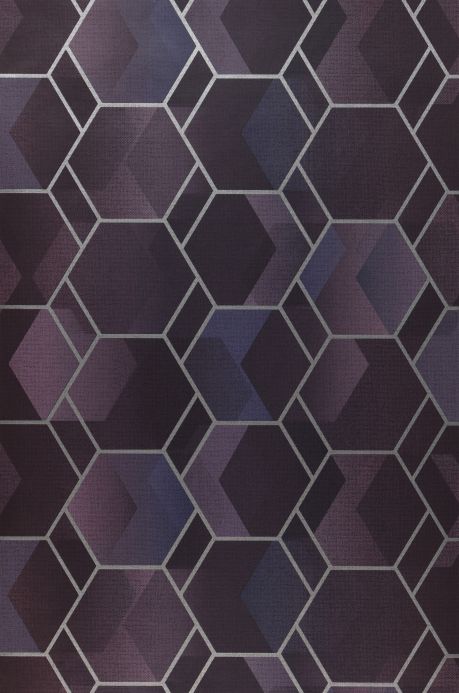 Papel de parede geométrico Papel de parede Opalino violeta pastel Largura do rolo