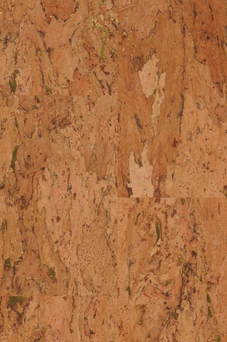 Natural Wallpaper Wallpaper Cork on Roll 05 ochre brown A4 Detail
