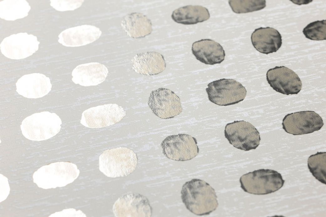 Cream Wallpaper Wallpaper Marceline silver metallic Detail View