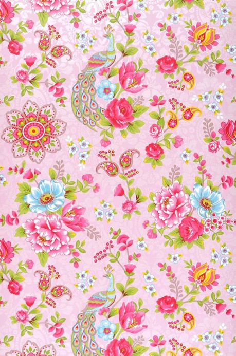 Pink Wallpaper Wallpaper Ludmilla rose Roll Width