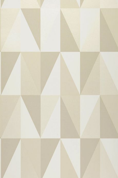 Geometric Wallpaper Wallpaper Lenus pebble grey Roll Width