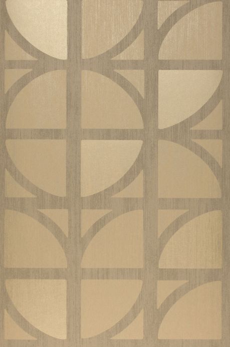 Geometric Wallpaper Wallpaper Salima beige Roll Width