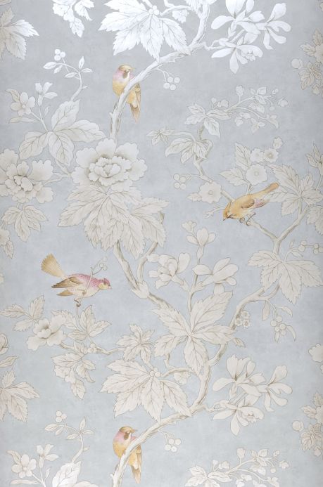 Bird Wallpaper Wallpaper Verdura cream pearl lustre Roll Width