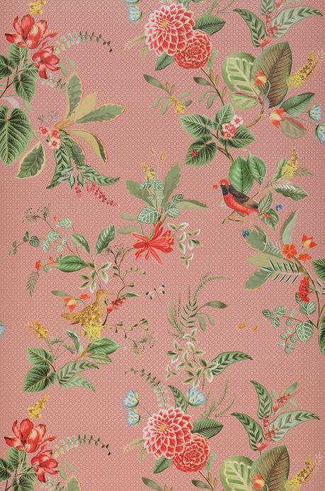 Bird Wallpaper Wallpaper Sylvania light pink Roll Width