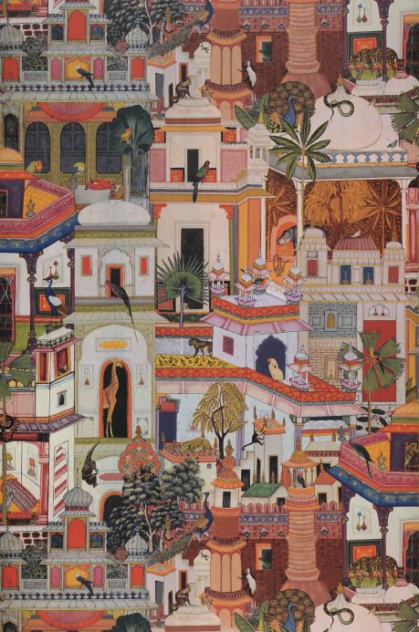 Papel pintado moderno Papel pintado Casablanca multicolor Ancho rollo