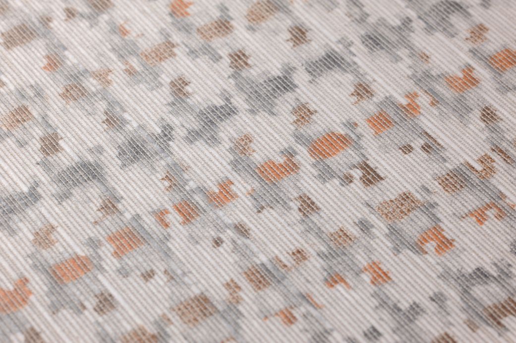 Textile Wallpaper Wallpaper Pepita Style orange Detail View