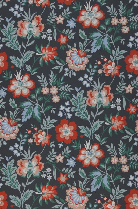 Floral Wallpaper Wallpaper Judica anthracite Roll Width