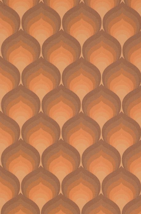 All Wallpaper Marlon pale orange-brown A4 Detail