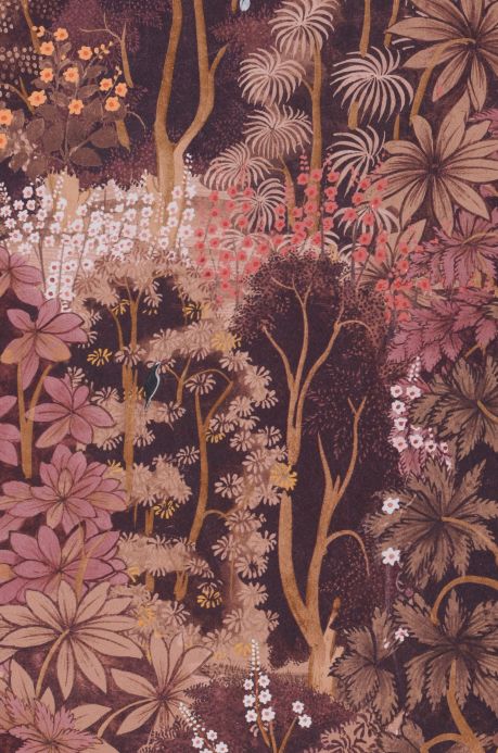Papier peint de forêts et d’arbre Papier peint Garden of the Gods violet cramoisi A4-Auschnitt