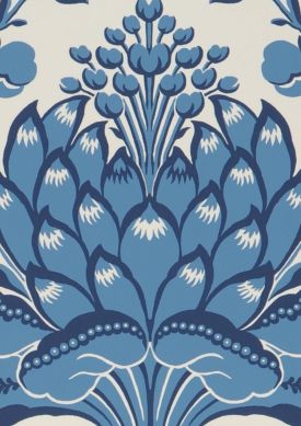 Royal Artichoke Azurblau Muster