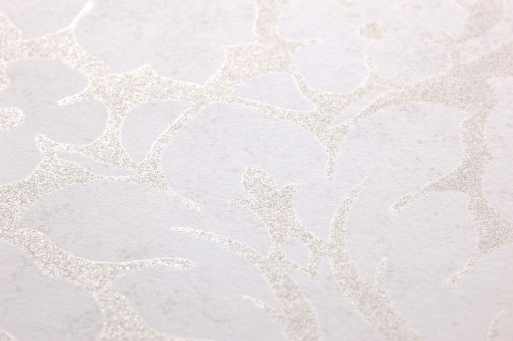 White Wallpaper Wallpaper Lumina cream Detail View