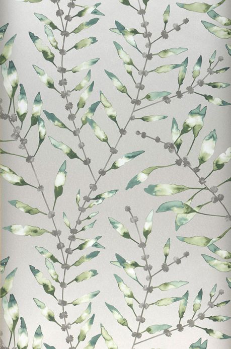 Botanical Wallpaper Wallpaper Mathea shades of green Roll Width