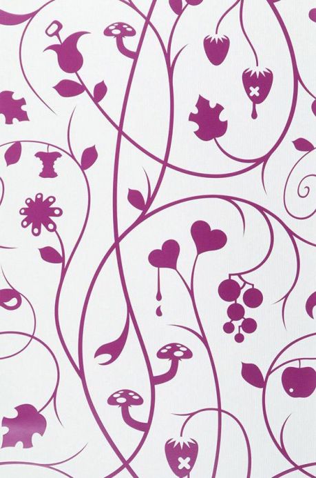 Archiv Wallpaper Antiope violet Roll Width