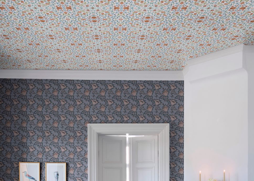 William Morris Wallpaper Wallpaper Aleen white Room View