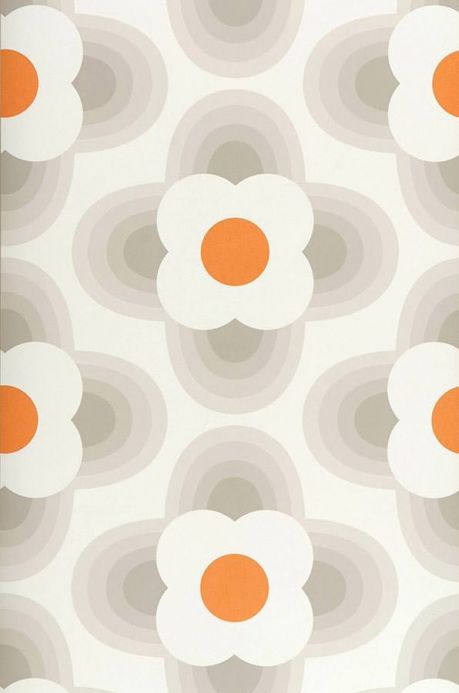 Orange Wallpaper Wallpaper Selene grey beige Roll Width