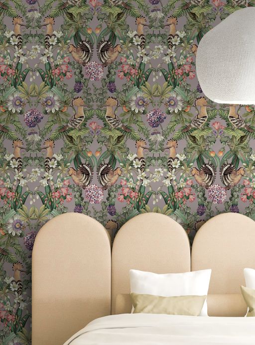 Beige Wallpaper Wallpaper Balabina pastel violet Room View
