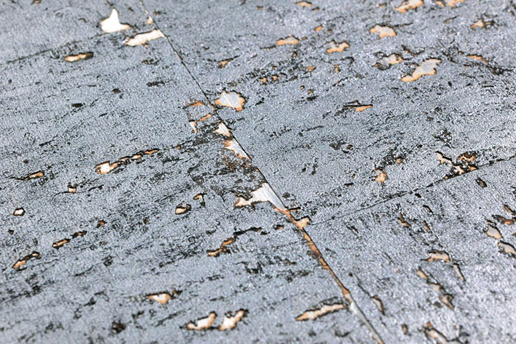 Natural Wallpaper Wallpaper Cork on Roll 07 dark grey Detail View