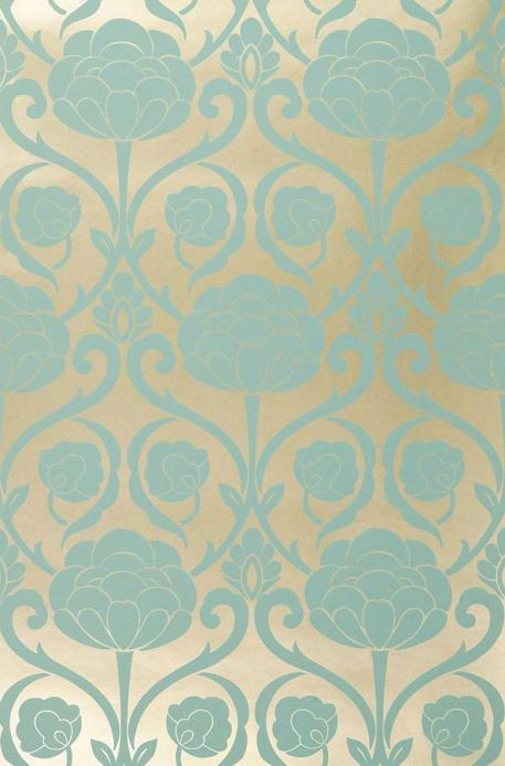 Archiv Wallpaper Damkina pastel turquoise Roll Width