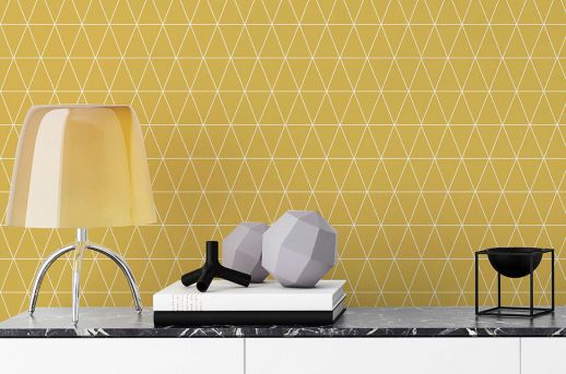 Wallpaper Svarog ochre yellow Room View