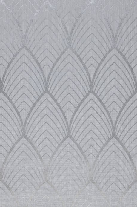 Papel pintado Art Decó Papel pintado Soana gris claro Detalle A4