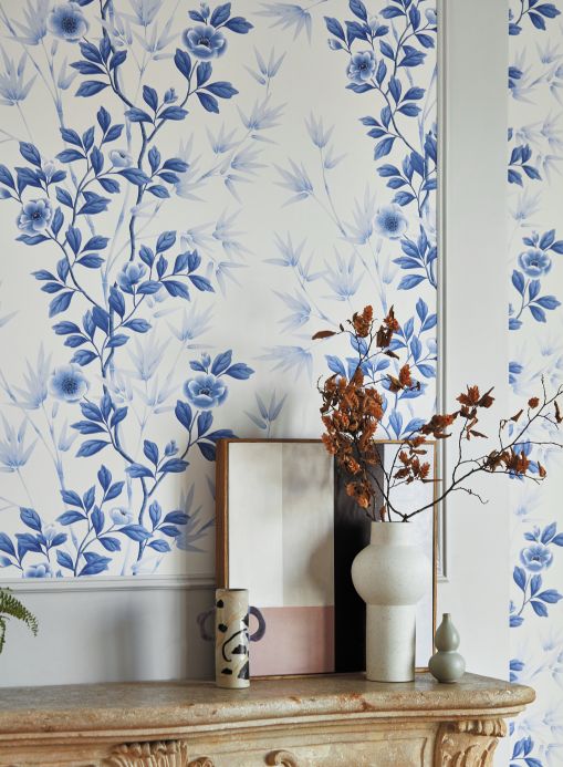 Wallpaper Wallpaper Elisabeth shades of blue Room View