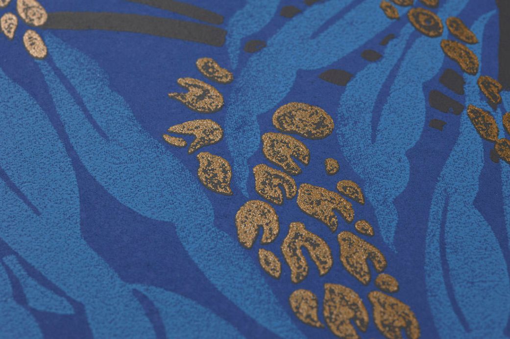 Archiv Wallpaper Maringa light blue Detail View