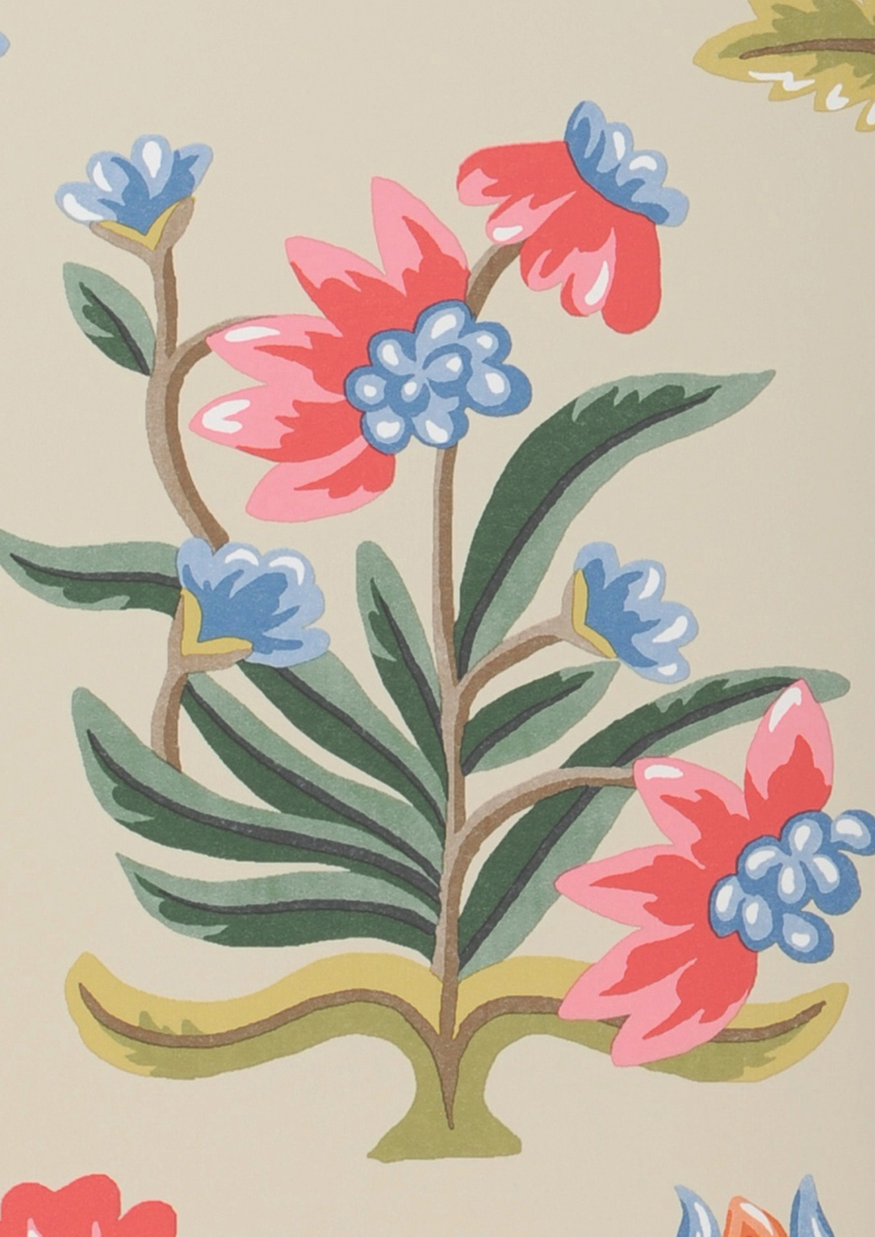 Heirloom Floral | Hellelfenbein Selbstklebende der Tapeten 70er Tapete