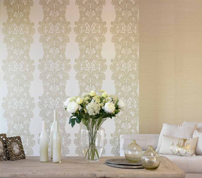 Archiv Wallpaper Persephone gold lustre Room View