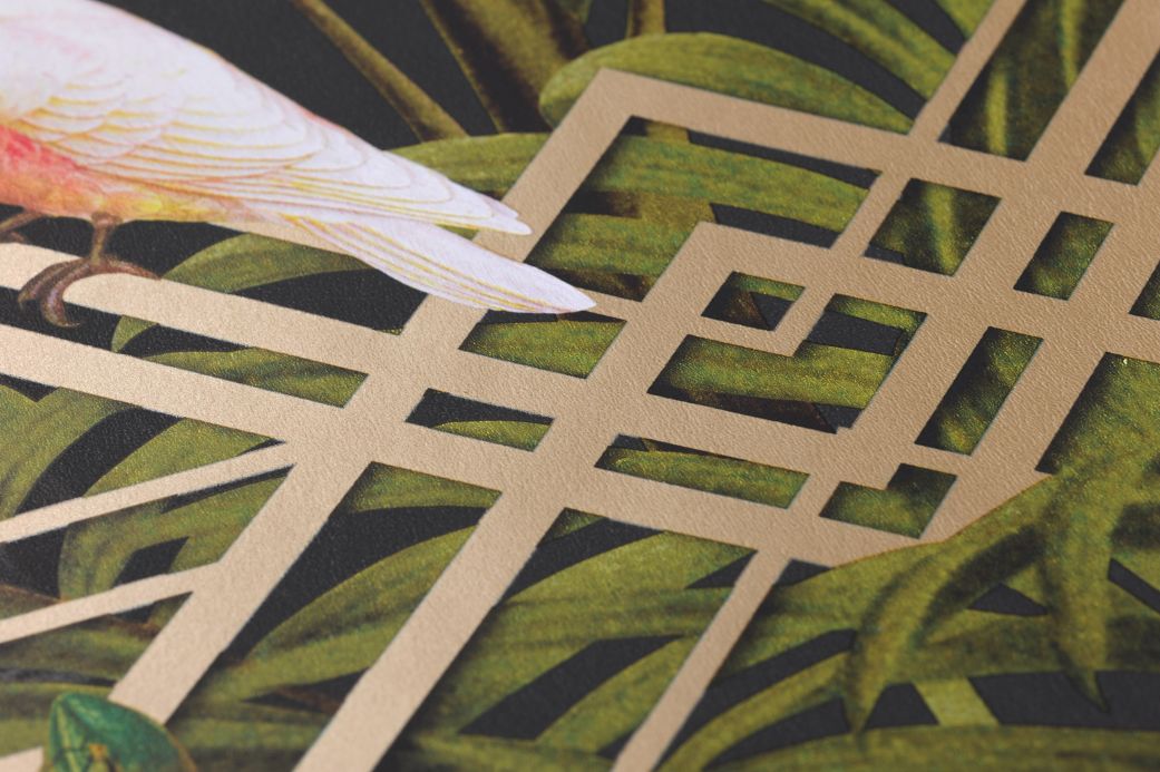 Bird Wallpaper Wallpaper Grace fern green Detail View