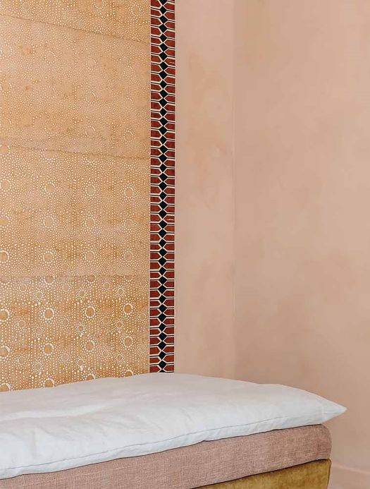 Le Monde Sauvage Wallpaper Wallpaper Vertebra Sienne chestnut brown Room View