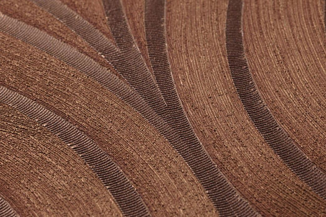 Archiv Wallpaper Tirion copper brown Detail View