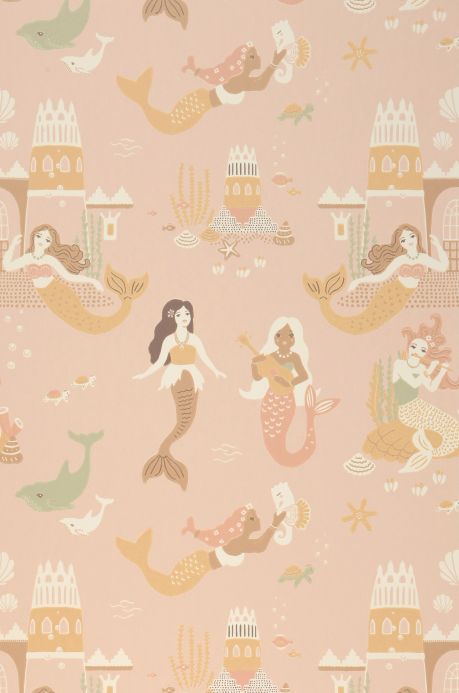 Majvillan Wallpaper Wallpaper Mermaid Reef pale pink Roll Width
