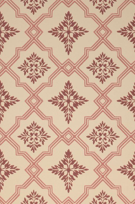 Red Wallpaper Wallpaper Lavinia wine red A4 Detail