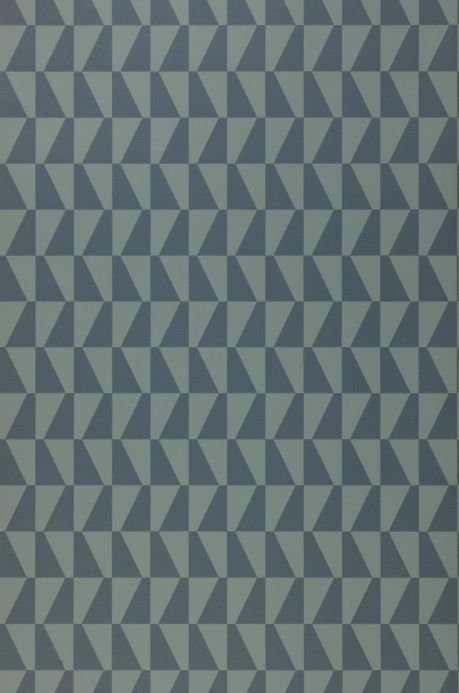 Geometric Wallpaper Wallpaper Balder grey blue Roll Width