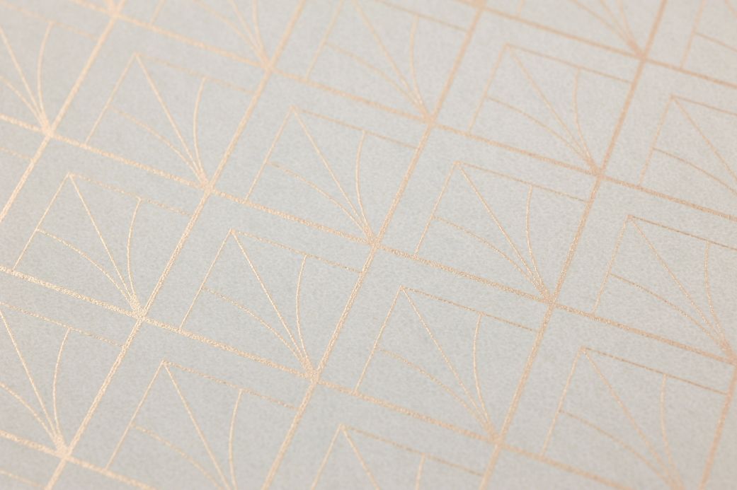 Art Deco Wallpaper Wallpaper Catriona eggshell Detail View