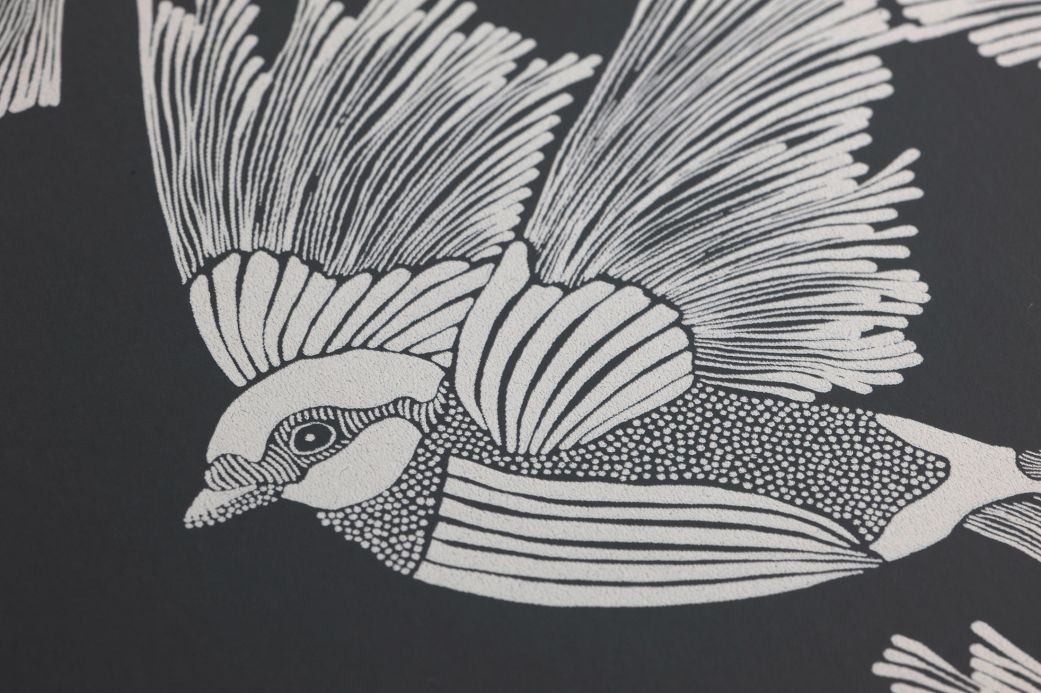 Animal Wallpaper Wallpaper Birds granite grey Detail View