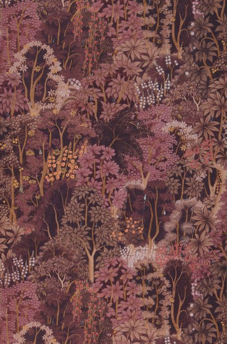 Papel de parede floresta e árvores Papel de parede Garden of the Gods violeta carmesim Largura do rolo