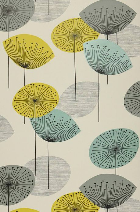 Paper-based Wallpaper Wallpaper Dana turquoise lustre Roll Width