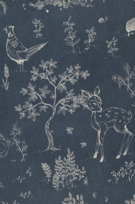 Scandinavian Wallpaper Wallpaper Hollie light grey blue A4 Detail