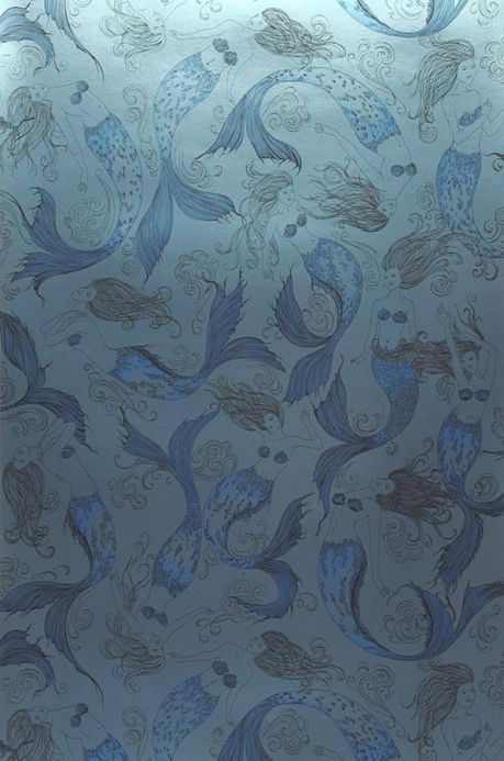 Archiv Papier peint Austrina bleu Largeur de lé