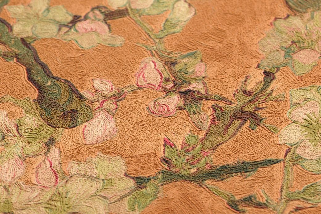 Archiv Wallpaper VanGogh Blossom ochre Detail View
