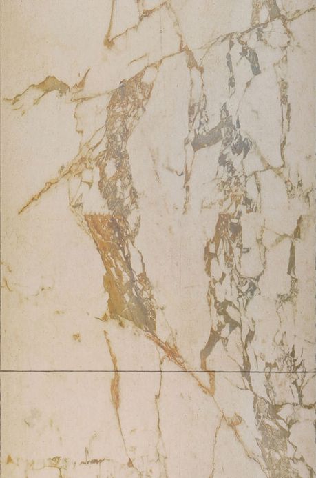 Archiv Wallpaper Marble 06 ochre brown Roll Width