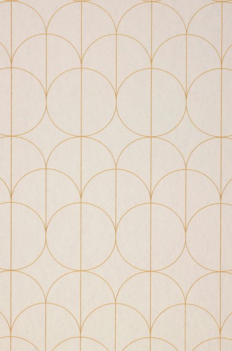Geometric Wallpaper Wallpaper Havana pearl gold Roll Width