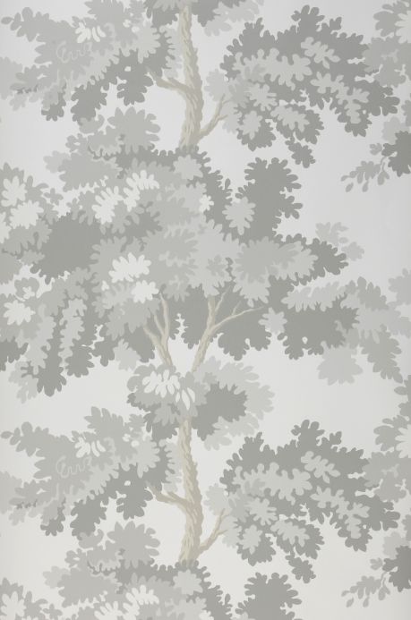 Papier peint de forêts et d’arbre Papier peint Raphael Trees gris Largeur de lé