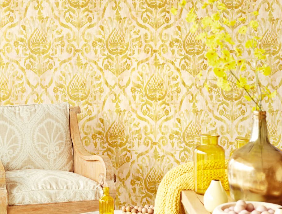 Archiv Wallpaper Esiko curry yellow Room View