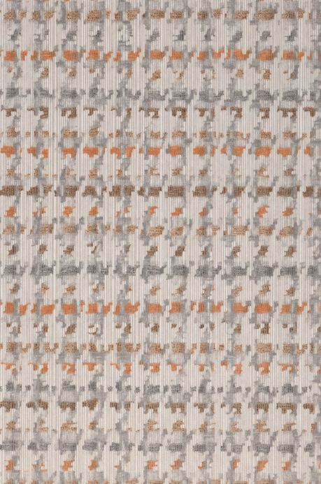 Textile Wallpaper Wallpaper Pepita Style orange A4 Detail