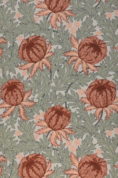 Floral Wallpaper Wallpaper Ardassa brown Bahnbreite